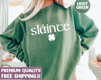 Slainte shirt, st paddys day shirt, slainte sweatshirt, saint patricks day, shamrock shirt, st patricks day, Shenanigans Shirt, shamrock,