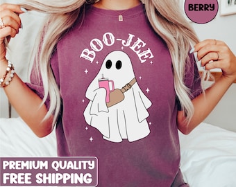 Halloween Ghost tshirt, Boo Jee Shirt, Boo Shirt, Spooky Ghost tee, Spooky Season Ghostshirt, Spooky Vibes Shirt, Halloween Gifts
