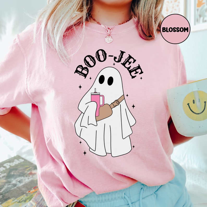 Halloween Ghost tshirt Boo Jee Shirt Boo Shirt Spooky Ghost Blossom