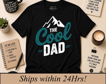the cool dad, Funny Dad Gift, Father's Day Tee