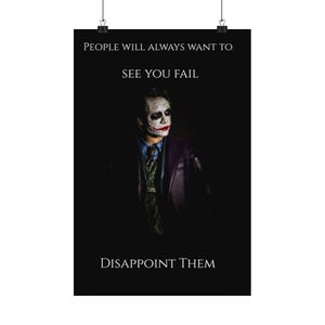 Joker/Motivational Premium Matte Vertical Posters