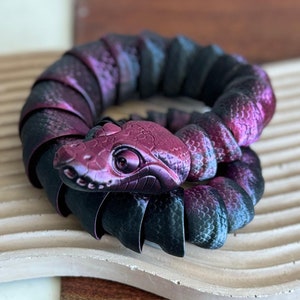 Python Snake, Articulated Snake, Snake Fidget Toy, Fun Gift for Snake Lovers