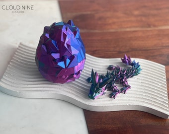 Mystery Dragon Egg, Baby Crystal Dragon, Articulated Dragon, Dragon Fidget Toy, Fun Gift for Dragon Lovers, Baby Dragon Egg