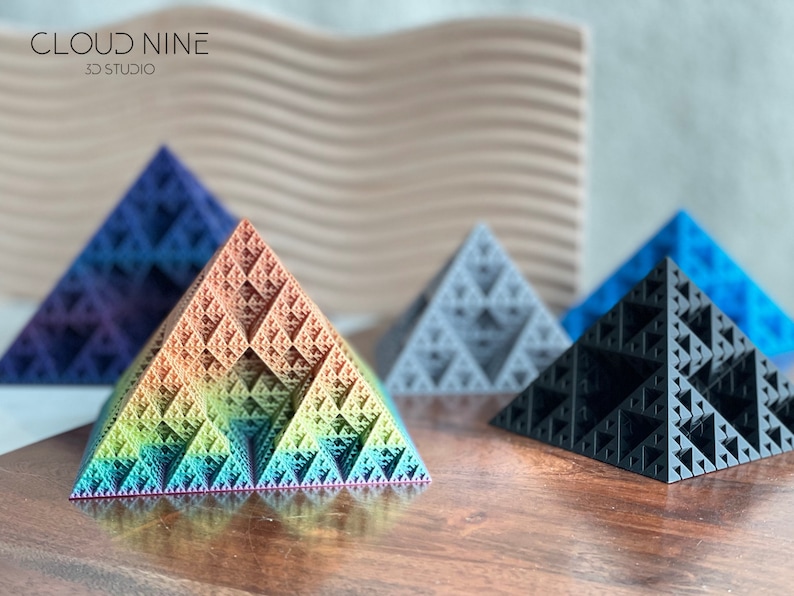 Fractal Pyramid Sierpinski Octahedron Sierpinski Triangle - Etsy