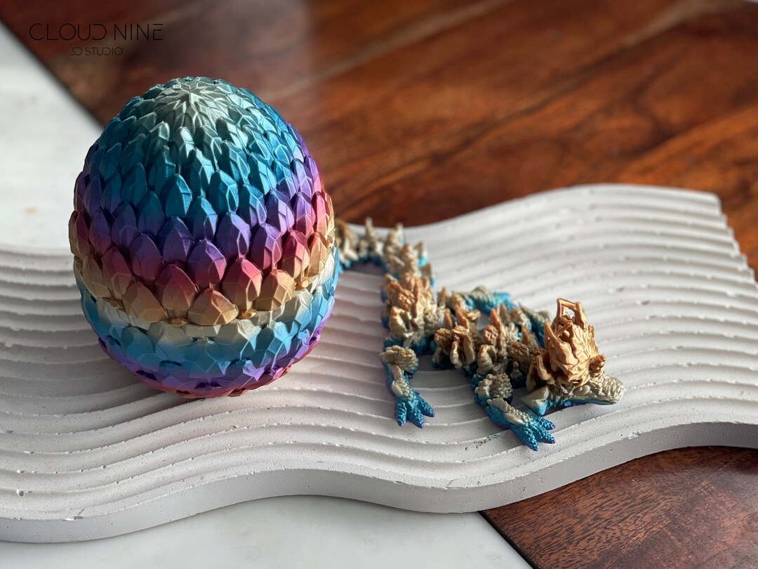 Mystery Dragon Egg, Baby Autumn Dragon, Articulated Dragon, Dragon
