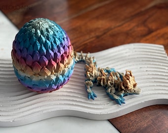 Mystery Dragon Egg, Baby Autumn Dragon, Articulated Dragon, Dragon Fidget Toy, Fun Gift for Dragon Lovers, Baby Dragon Egg