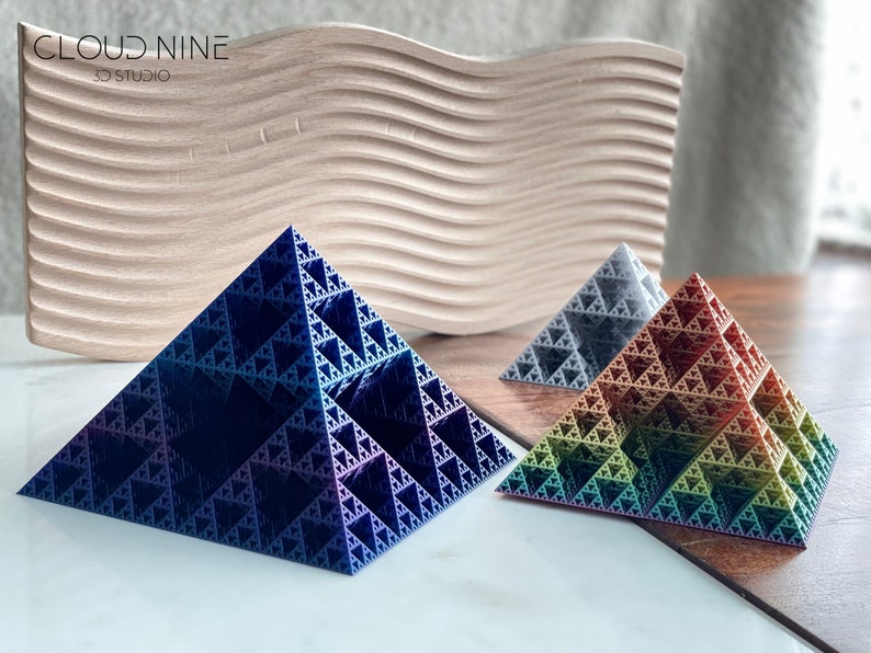 Fractal Pyramid Sierpinski Octahedron Sierpinski Triangle - Etsy