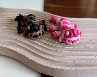 Articulated Baby Cow Fidget Toy, Articulated Mini Cow Fidget Toy, Party Favors, Stocking Stuffer, Goodie Bags, Fun Gift
