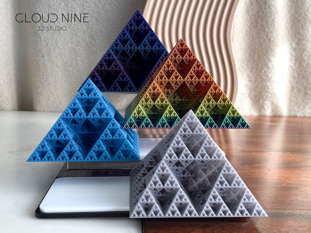 【希少品】「Fractal State Of Being」 Fractal Pyramid, Sierpinski Octahedron, Sierpinski Triangle