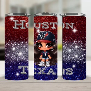 Lindo fútbol de Houston, Bling, imagen PNG de chica de Houston, pegatinas