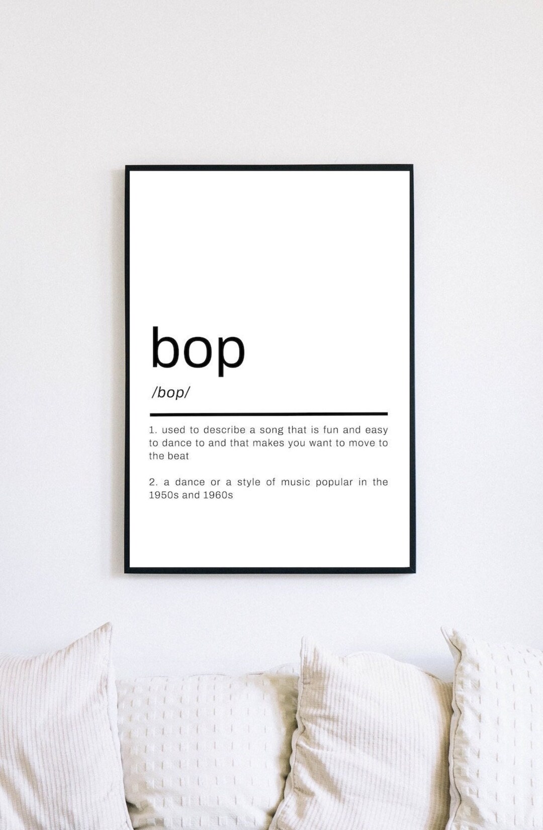 Bop Definition Definition Posters Typography Posters Wall Etsy