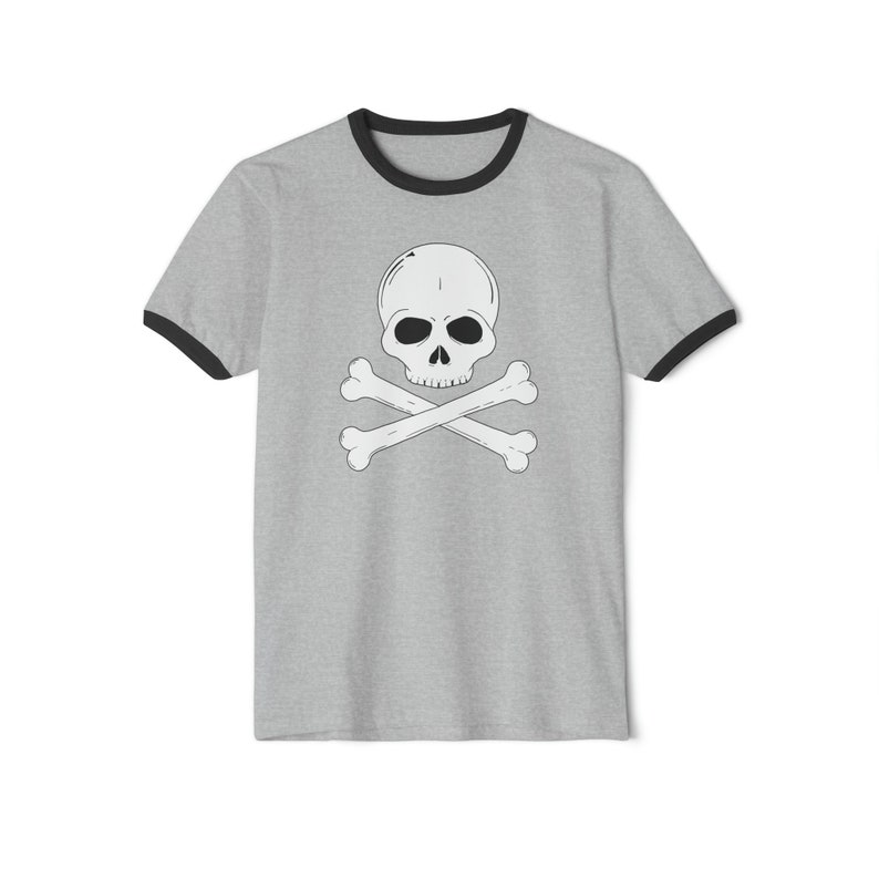 Skull and Bones T-shirt unisexe à col rond image 1