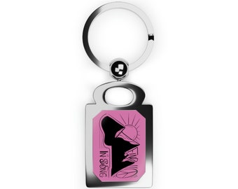 Find Peace in Song - Keychain (Light Pink)