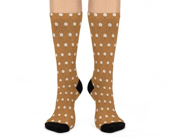 Banjo w/ Notes - Cushioned Crew Socks (Light Brown)