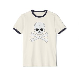 Skull and Bones T-shirt unisexe à col rond image 3