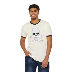 Skull and Bones T-shirt unisexe à col rond image 6