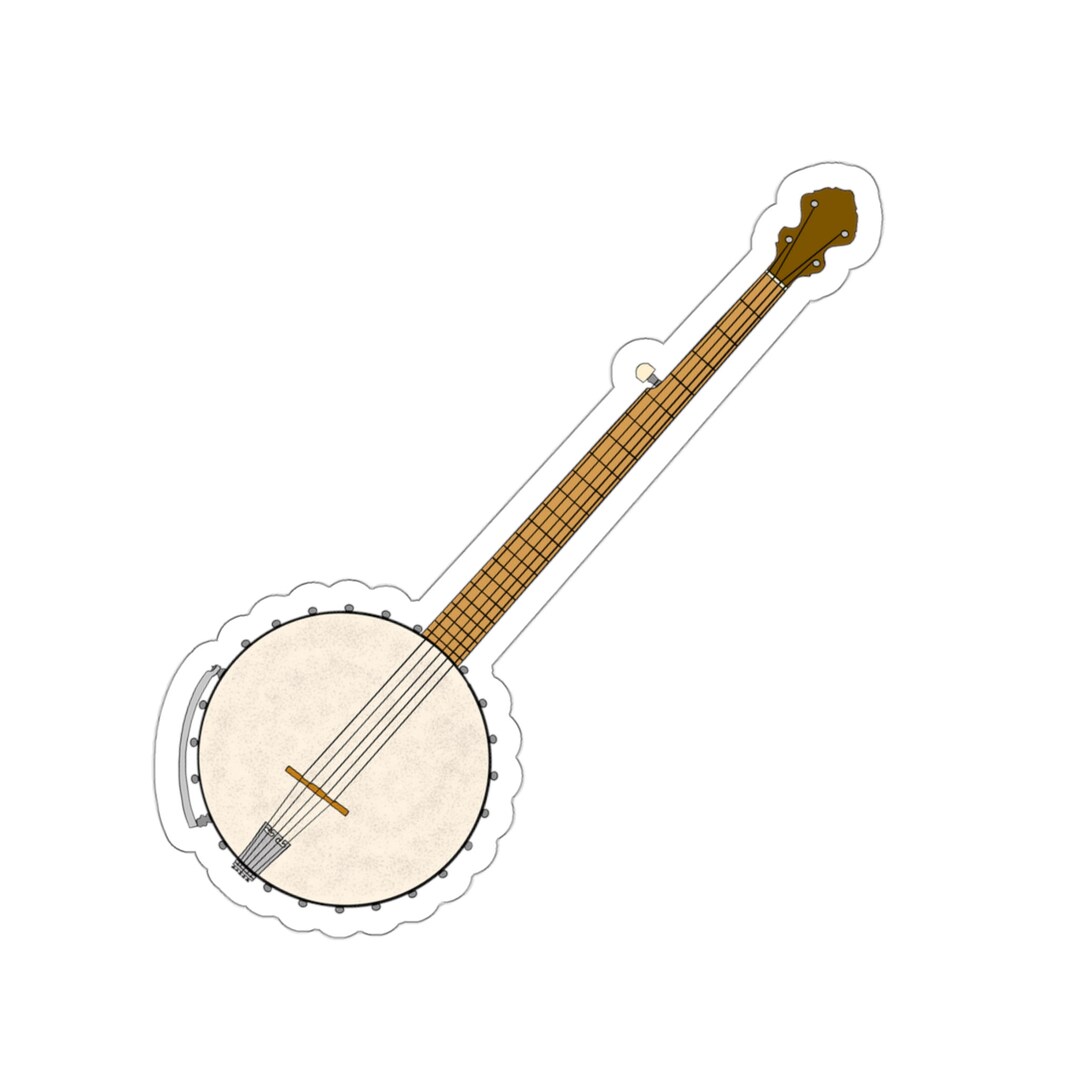 Banjo Kiss-cut Sticker - Etsy