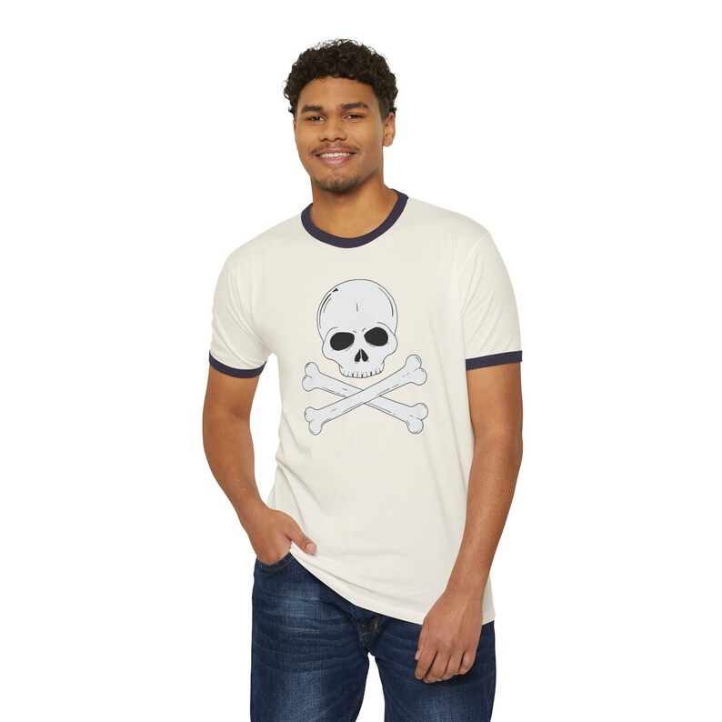 Skull and Bones T-shirt unisexe à col rond image 7
