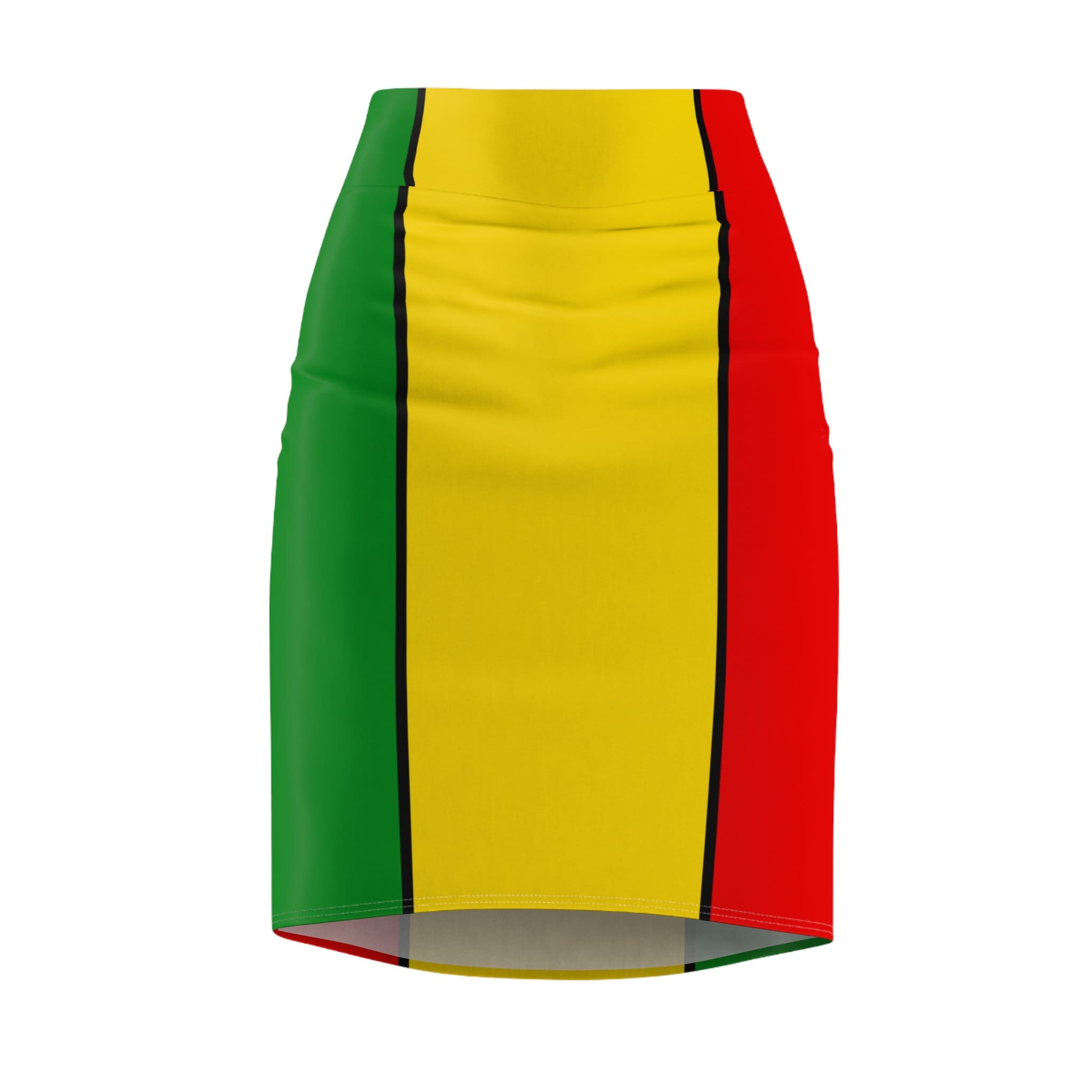 Green pencil skirt shop yellow