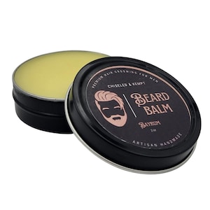 Bay Rum Beard Balm - Natural Men’s Grooming, Beard Conditioner, Luxurious Gift for Him - Chiseled&Kempt