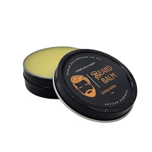 Sandalwood Beard Balm - Natural Men’s Grooming, Beard Conditioner, Luxurious Gift for Him - Chiseled&Kempt