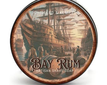 Jabón de afeitar Bay Rum 5 oz