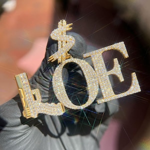 Fully Iced Out Custom Letter Pendant Real VVS Moissanite Diamond Pendant Custom Hip Hop Letter Pendant