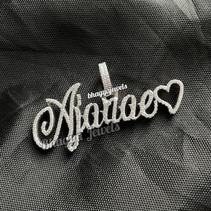 Colgante de moissanita VVS con letra personalizada, colgante personalizado de moissanita VVS, colgante de moissanita VVS de plata estilo hip hop, los mejores regalos de San Valentín