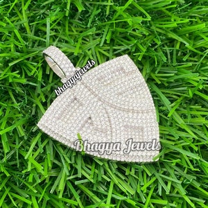 Fully Iced out Charm Pendant VVS1 Moissanite Diamond Hip Hop Pendant 10K Gold Rapper Men Custom Handmade Moissanite Pendant For Gift