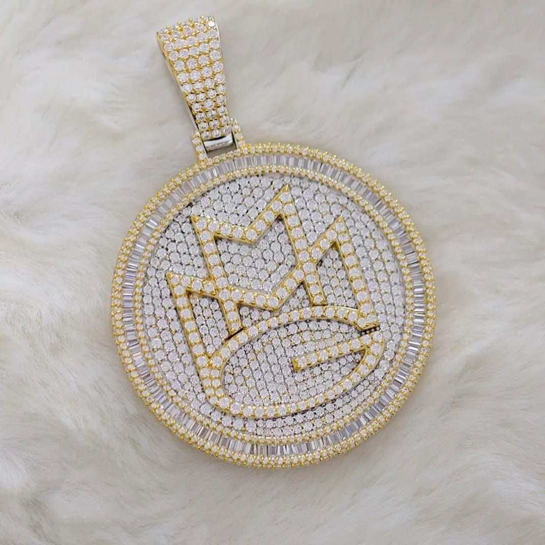 Rapper VVS Moissanite Pendant Custom Letter Pendant, Hip Hop Pendant ...