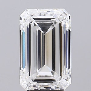 4,00 Ct Emerald F Color Lab Grown Diamond, IGI Certified HPHT Loose Diamond, Lab Created Diamond For Engagement Ring, Emerald VS Diamond