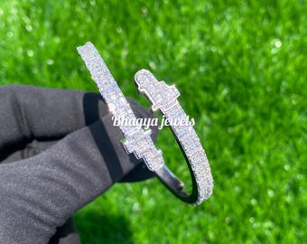 Iced Out Bracelet | Women's Bracelet | Mens Bracelet | Diamond Bracelet | Baguette Bracelet | Iced Out Bracelets | Cuff Bracelet | Bracelets