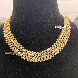 Premium 10 mm kubański moissanit diamentowy męski łańcuszek ręcznie osadzony kubański łańcuszek ogniwowy VVS1 diamentowy kubański naszyjnik 925 srebrny hip hop prezent łańcuszek