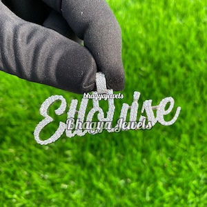 Diamond Jewelry /Personalized Your Name / VVS Moissanite Women Custom Pendant / Any Letter Name Pendant / 925 Silver / New Year Gift For Her