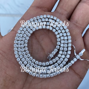 Bransoleta tenisowa męska VVS 5 mm Moissanite Tennis Link Chain ze srebrem próby 925 Prezent urodzinowy dla niego Przeszedł test diamentów