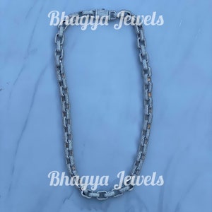 Męski łańcuszek z ogniwami kubańskimi Iced Out, łańcuszek z ogniwami VVS Moissanite Diamond Heavy ze srebrem 925, przeszedł test diamentów, prezent dla mężczyzn