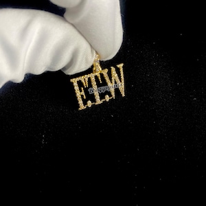 Name Anhänger - Gold Buchstabe Halskette - Pave Namen Halskette -Personalisierter Schmuck -Benutzerdefinierte Buchstabe Halskette -Brautjungfer Geschenk-Name Zierliche Namen Halskette