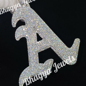 Pingente masculino personalizado com letra inicial VVS, pingente de moissanite de corte redondo com prata 925, joias de hip hop de rapper, testador de passes
