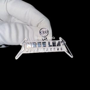 Collar con colgante con nombre y letra de diamante pequeño de moissanita VVS para hombre y mujer, placa con nombre, dije personalizado, regalo de plata de ley 925 para él y para ella