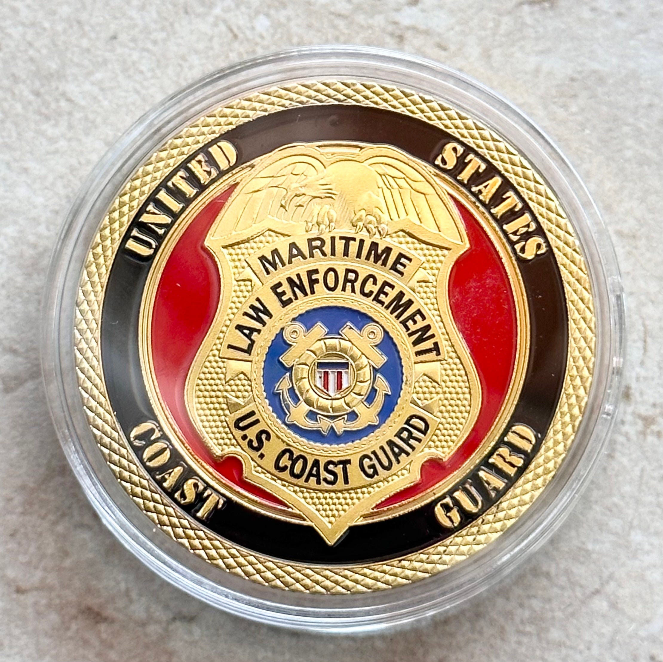 US COAST GUARD Maritime Law Enforcement Challenge Coin Etsy