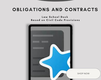 OBLICON - Law School Bundle (Obligations and Contracts)
