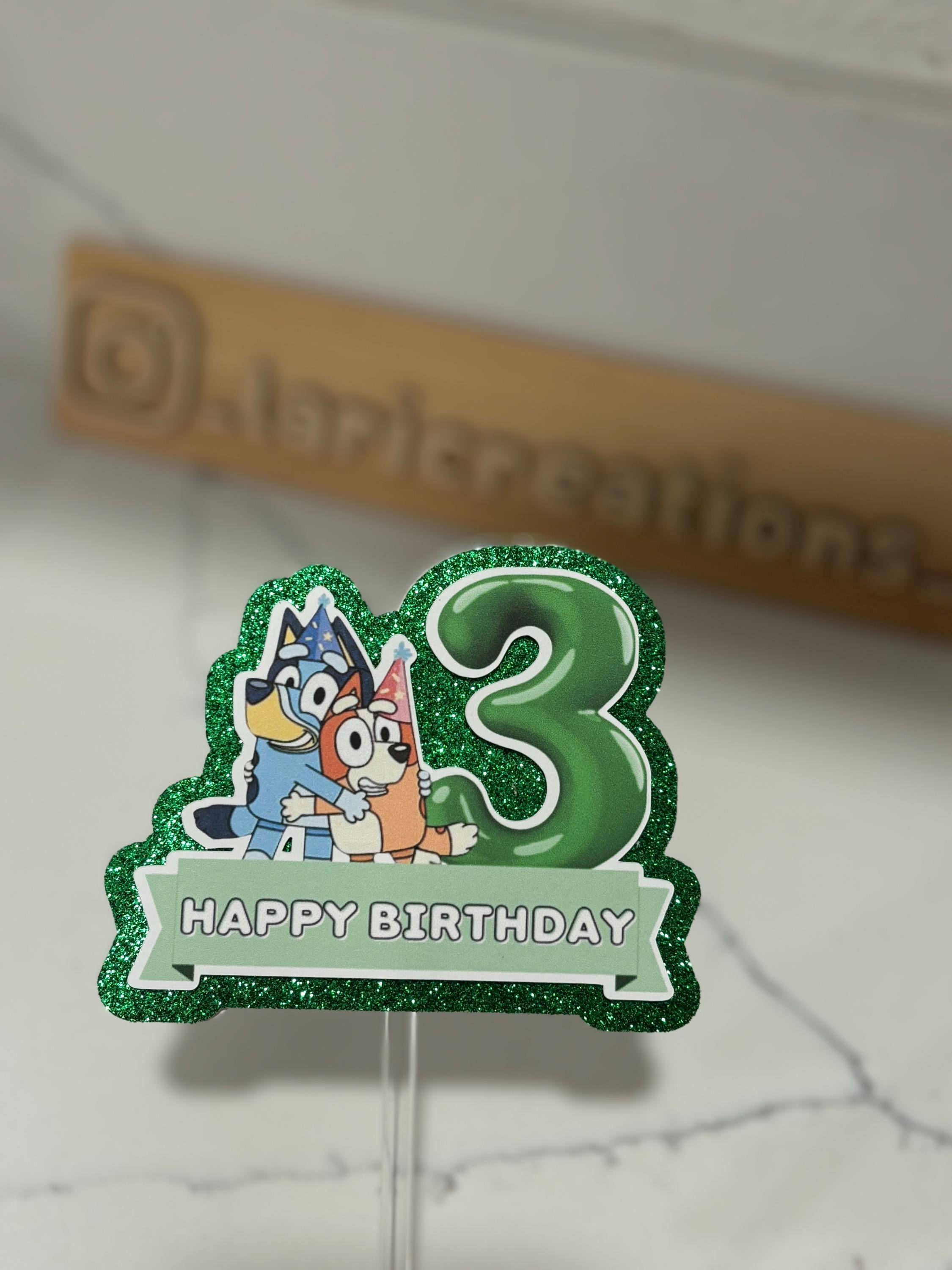 Bluey Cake topper