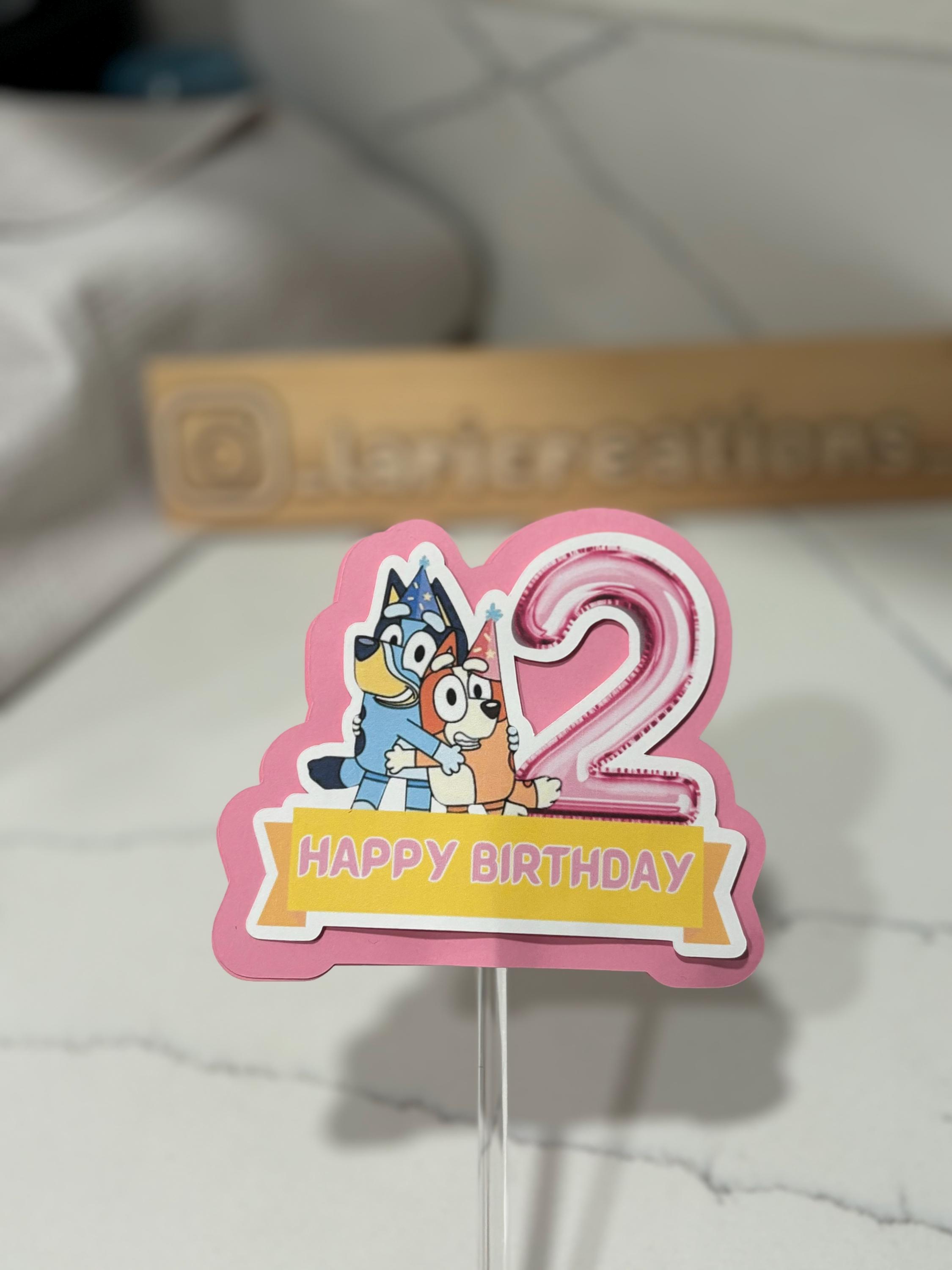 Bluey Cake topper