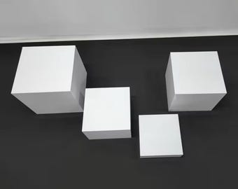 11 Piece Set, White Acrylic Risers, White Display Risers, Acrylic ...