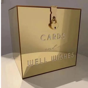 Caja de acrílico personalizada para tarjetas: porta billetes para bodas, caja de sobre personalizada, caja de regalo transparente para eventos, decoración para recepciones