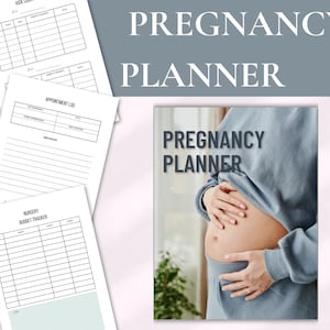 Editable Pregnancy Planner | Printable Pregnancy Journal | Baby Shower Organizer |First-Time Mom Gift | Newborn Checklist |Maternity Planner