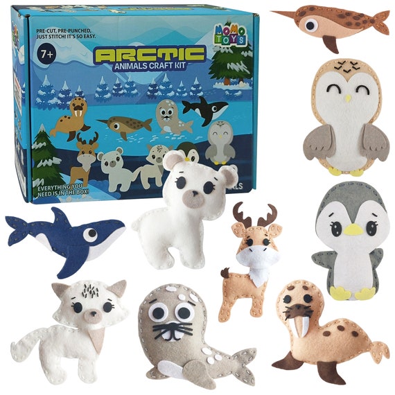 Arctic Animals Sewing Kit Kids Sewing Kit for Hours of