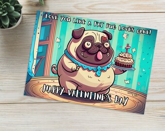 Fat Pug Card - Etsy Fat Pug Card - Etsy