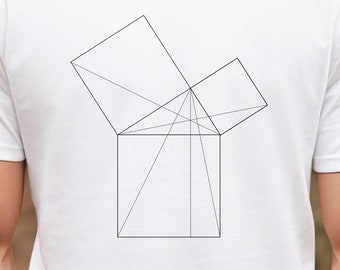47.o problema de Euclides - gráfico negro - Camiseta de manga corta Unisex Jersey