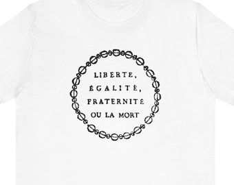 Liberté, égalité, fraternité - black graphic - Unisex Jersey Short Sleeve Tee